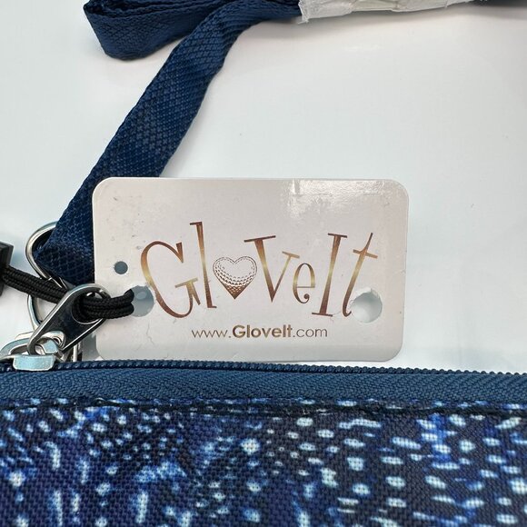 Glove It Seascape 2 Zip Golf‎ Crossbody Carry All Bag, Blue - Picture 3 of 9